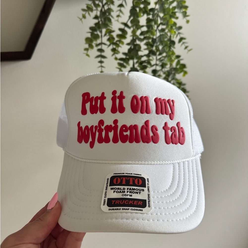 OTTO White Cap with Red Text